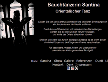 Tablet Screenshot of bauchtanz-santina.de